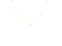 Bead Links Saturn Chain in 14k Yellow Gold (1.80 mm)