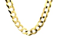 Solid Curb Chain in 14k Yellow Gold (12.18 mm)